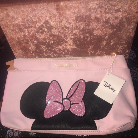 Disney Minnie Mouse pink cosmetic makeup bag - Picture 3 of 10